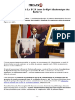 Délais de Paiement - La TGR Lance Le Dépôt Électronique Des Factures PDF