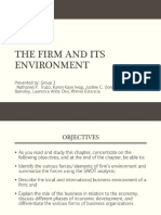 The Firm and Its Environment
