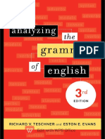 Analyzing The Grammar of English, 3rd Edition