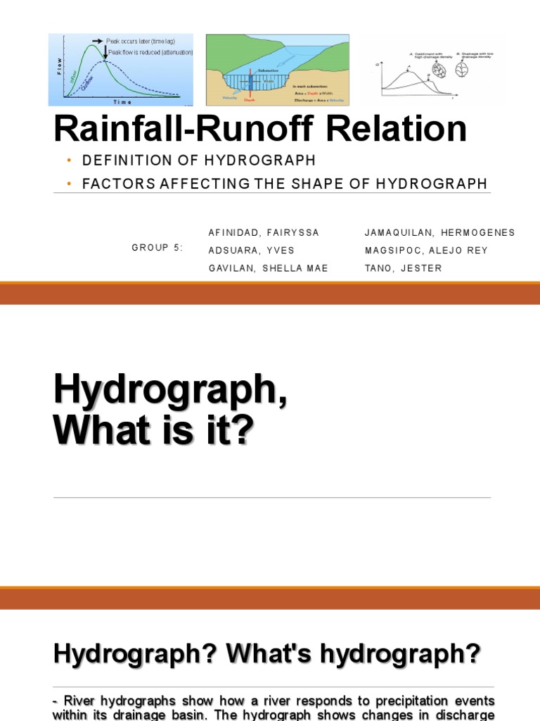 Rainfall-Runoff and Hydrograph Analysis | PDF | Discharge (Hydrology ...