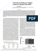 Optimization of Porosity and Thickness of A Battery Electrode by Means of A Reaction-Zone Model