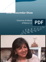 Kiran Mazumdar-Shaw: - Chairman & Managing Director of Biocon Limited