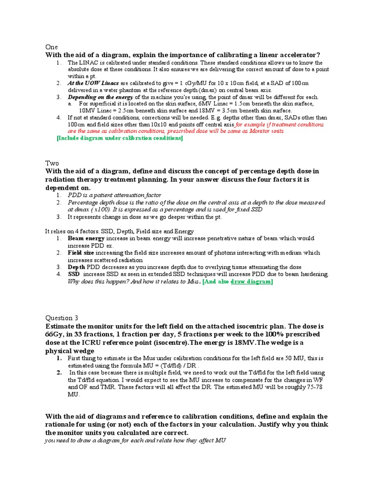MU Calc Answers Download Free PDF Absorbed Dose Attenuation