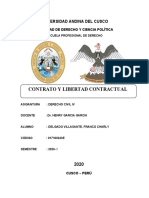 Contrato y libertad contractual en el derecho civil peruano