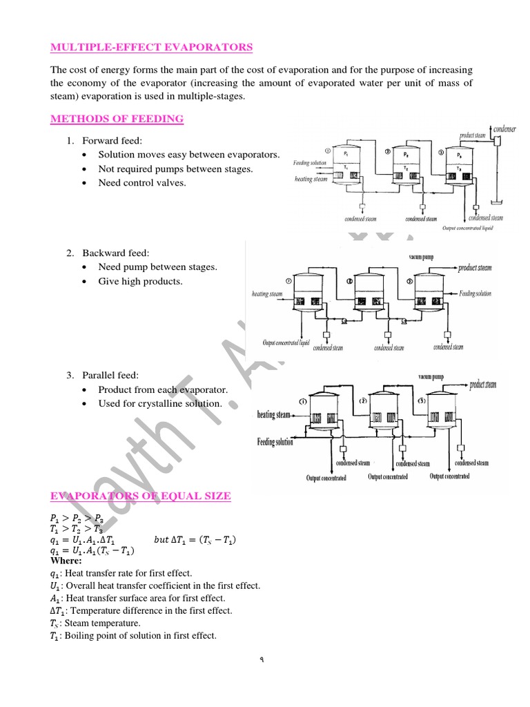 Multi-Effect Evaporator Efficiency | PDF | Heat Transfer | Chemical ...
