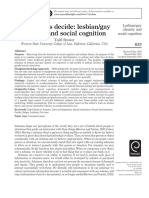 How Judges Decide - Lesbian-Gay Identity and Social Cognition