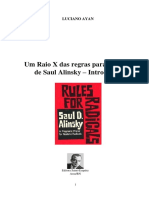 Análise Das "Regras para Radicais" de Saul Alinsky