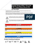 Installation Guide Smart-UPS™ On-Line SRT8K/SRT10K Tower/Rack-Mount 6U