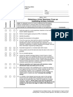 Urinalysis Via Foley