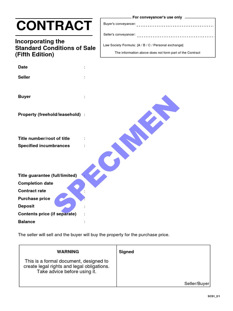 Conveyancing Contract Guide | PDF | Lease | Leasehold Estate