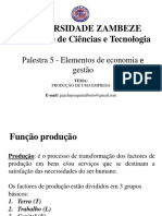 Palestra 5 Elementos de Economia e Gestao