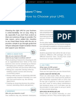 How To Choose Your LMS.: 1. Needs & Objectives