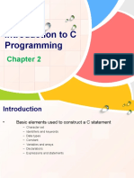 C Programming Chapter 2 Introduction