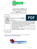 Universo Procesos Cognitivos 1 Básicos - Consigna