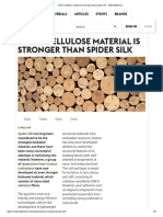 Wood cellulose material is stronger than spider silk - MaterialDistrict