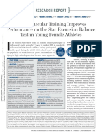 Neuromuscular Training Improves Performance On The Star Excursion Balance Test in Young Female Athletes