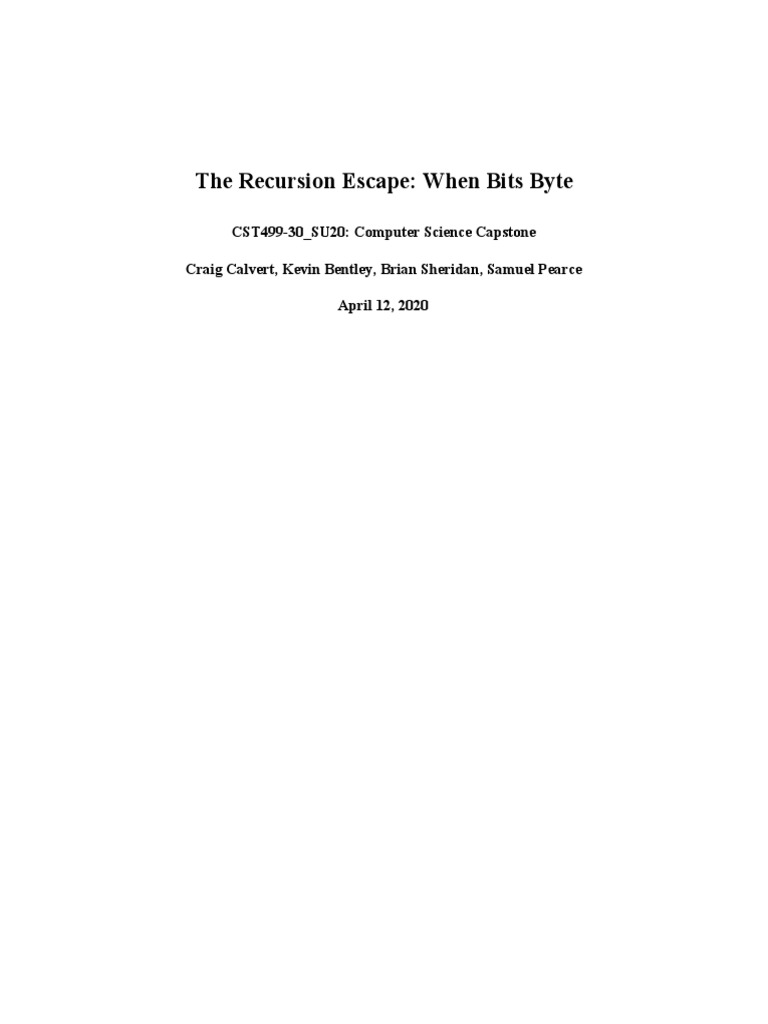 Capstone Final Proposal | PDF | Computer Programming | Usability