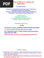 Introduction of Microwave Antenna and Applications