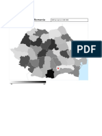 Choropleth Map of Romania GDP per capita by County in USD 2006