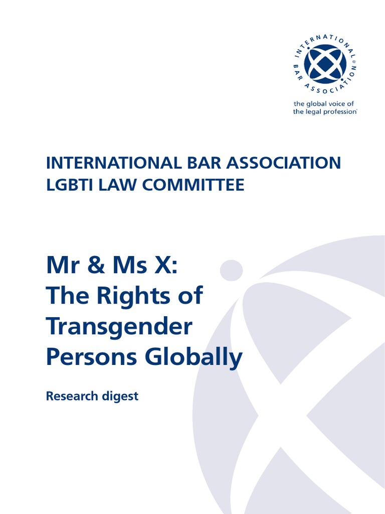 Global Rights of Transgender Persons | PDF | Transgender | LGBTQIA+ Studies