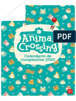 Animal Crossing Calendario de Cumpleaños 2020 ES