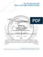 PCU 2018 Remedial Law Reviewer PDF