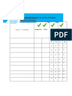 Lista de Chequo Salud Personal