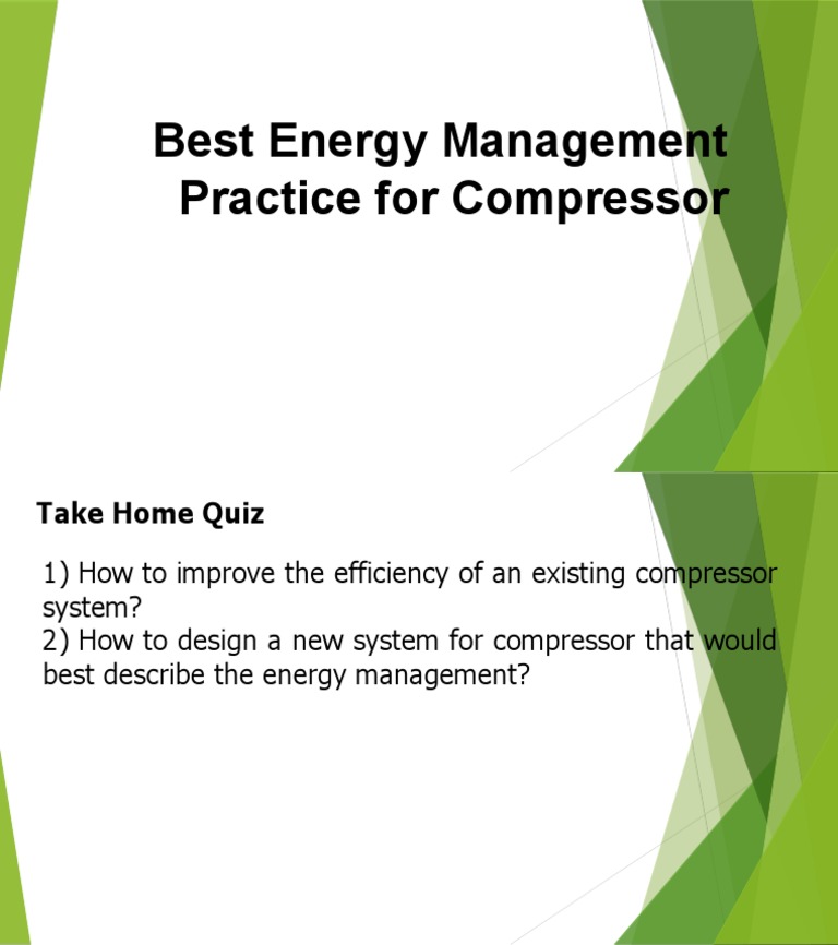 Energy Management for Compressors Guide | PDF