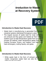 Introduction To Waste: Heat Recovery System