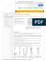 D - D Ratio and The Effect On Sling Capacity - Unirope LTD - PDF