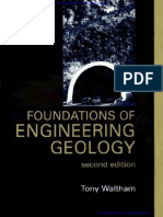 Foundations of Engineering Geology by Tony Waltham PDF