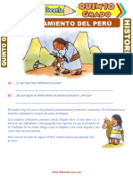 Problamiento Del Perú para Quinto Grado de Primaria