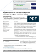 NDT-Bobath Method in Post-Stroke Rehabilitation in Adults Aged 42 - 55 Years - Preliminary Findings