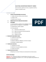 T1 - Avance de Trabajo Final de Gestión de Producto y Marca - 2020