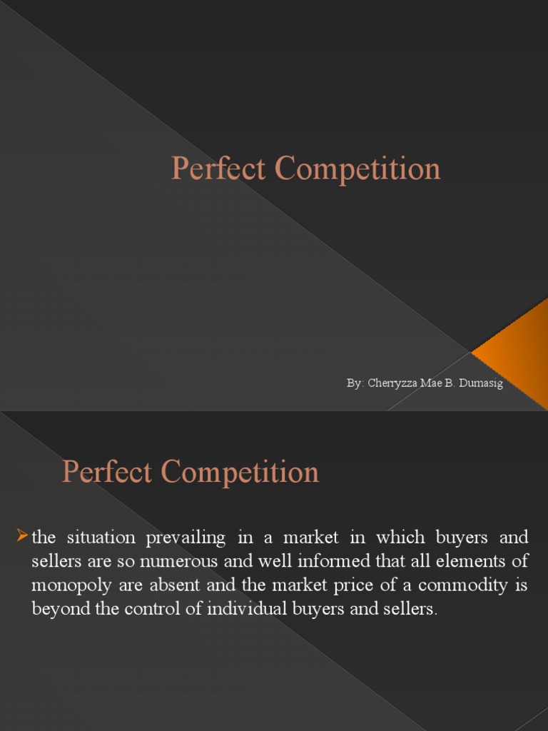 Understanding Perfect Competition Dynamics | PDF | Perfect Competition ...