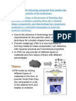 Report (8) Powder Metallurgy