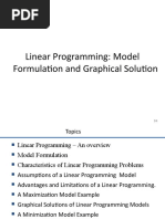 Linear Programming: Model Formulation and Graphical Solution