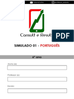 Simulado 01 - Português - 6º ano (Blog do Prof. Adonis)