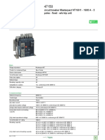 Product Data Sheet: Circuit Breaker Masterpact NT16H1 - 1600 A - 3 Poles - Fixed - W/o Trip Unit