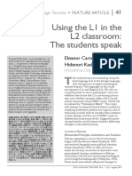 Carson & Kahishara (2012) Using L1 in L2 classroom.pdf