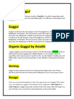 Organic Guggul: Dosage