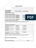 Auditoría de La Calidad-Plantilla