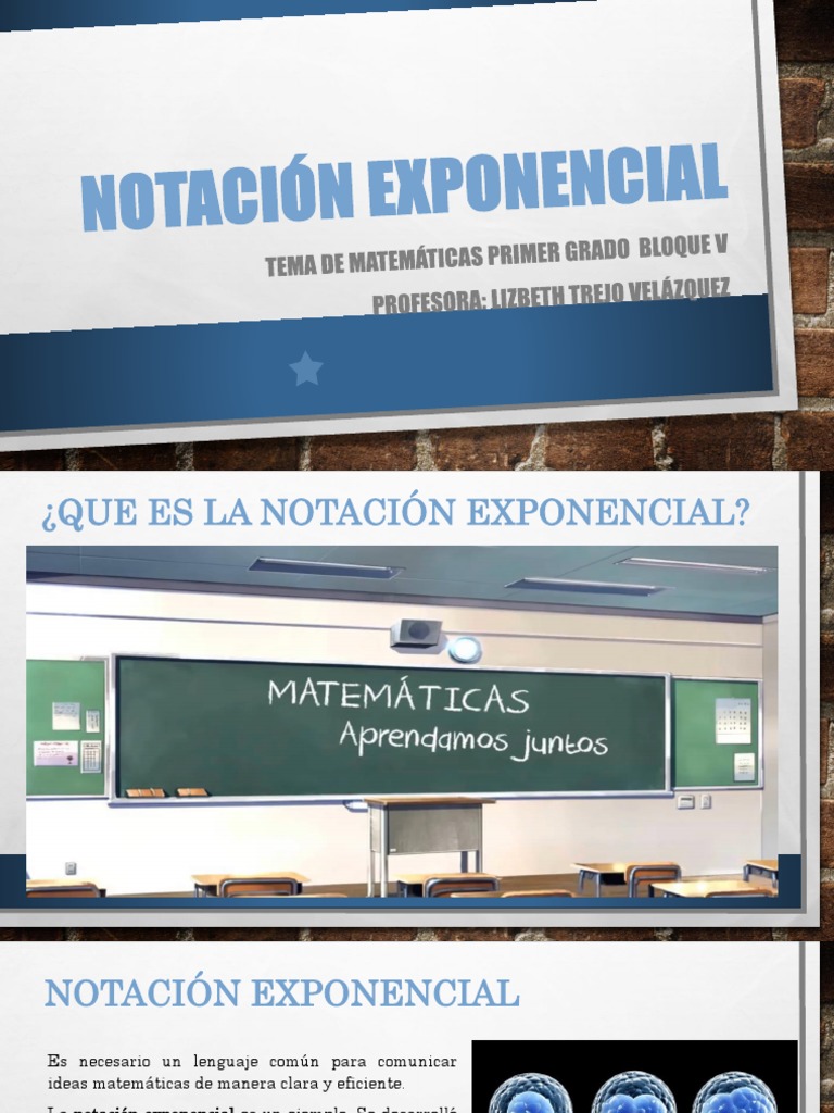 Notación Exponencial | PDF | Exponenciación | Funcion exponencial