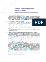 Exercício Futuro Do Presente Do Indicativo - e Outros - Elementar 3