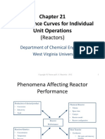 Performance Curves For Individual Unit Operations: (Reactors)