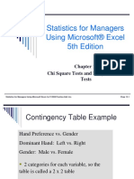 Statistics For Managers Using Microsoft® Excel 5th Edition: Chi Square Tests and Nonparametric Tests