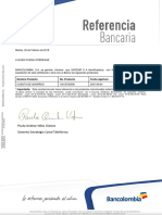 Certificado Bancolombia 2018