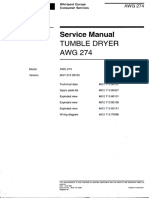 Service Manual TUMBLE DRYER Whirlpool AWG 274