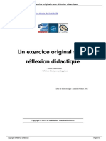 Un Exercice Original Une Reflexion Didactique - A636