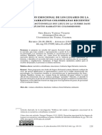 Narración Emocional de Los Lugares de La Guerra - Vanegas V PDF